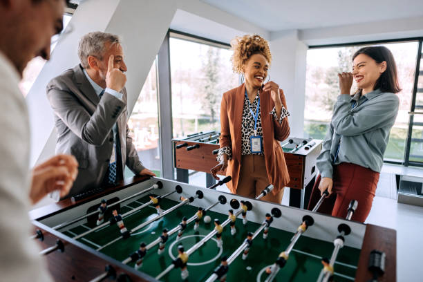 Arcade / bar style games are available as a fun team building activity.